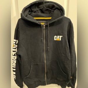 Mens Caterpillar CAT zip up hoodie, size M